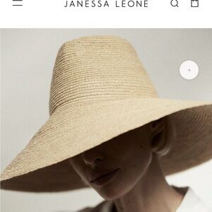 Tinsley hat wide brim straw raffia